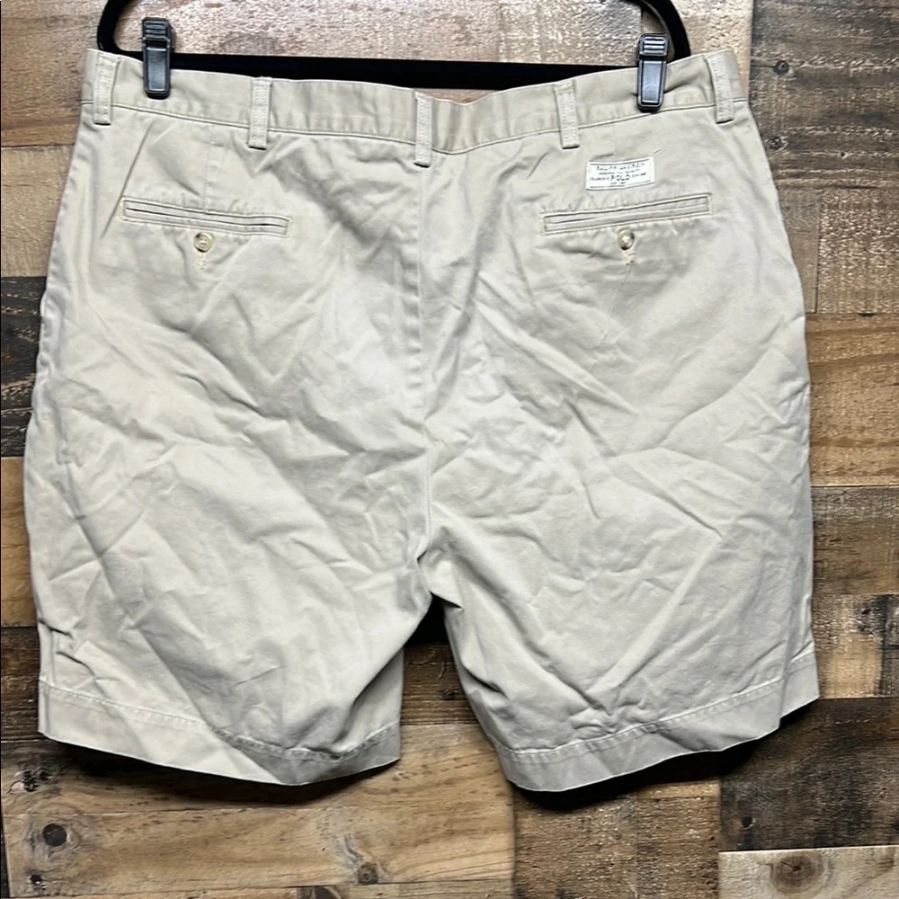 Polo by Ralph‎ Lauren Khaki Flat Front Shorts Men's Size 40